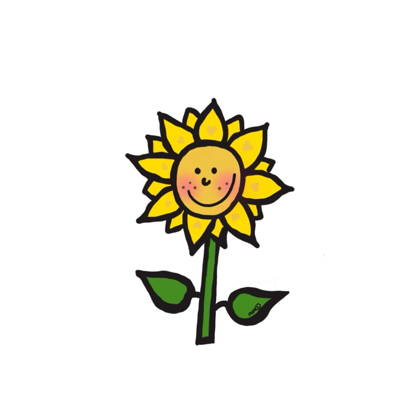 Handgetekende bloemenillustratie door Marretjes