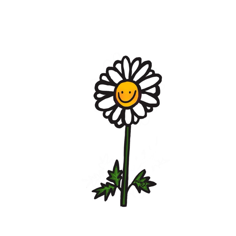 Handgetekende bloemenillustratie door Marretjes